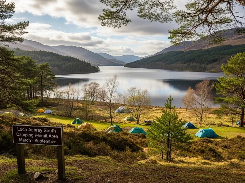 Loch Achray South camping permit area March-September